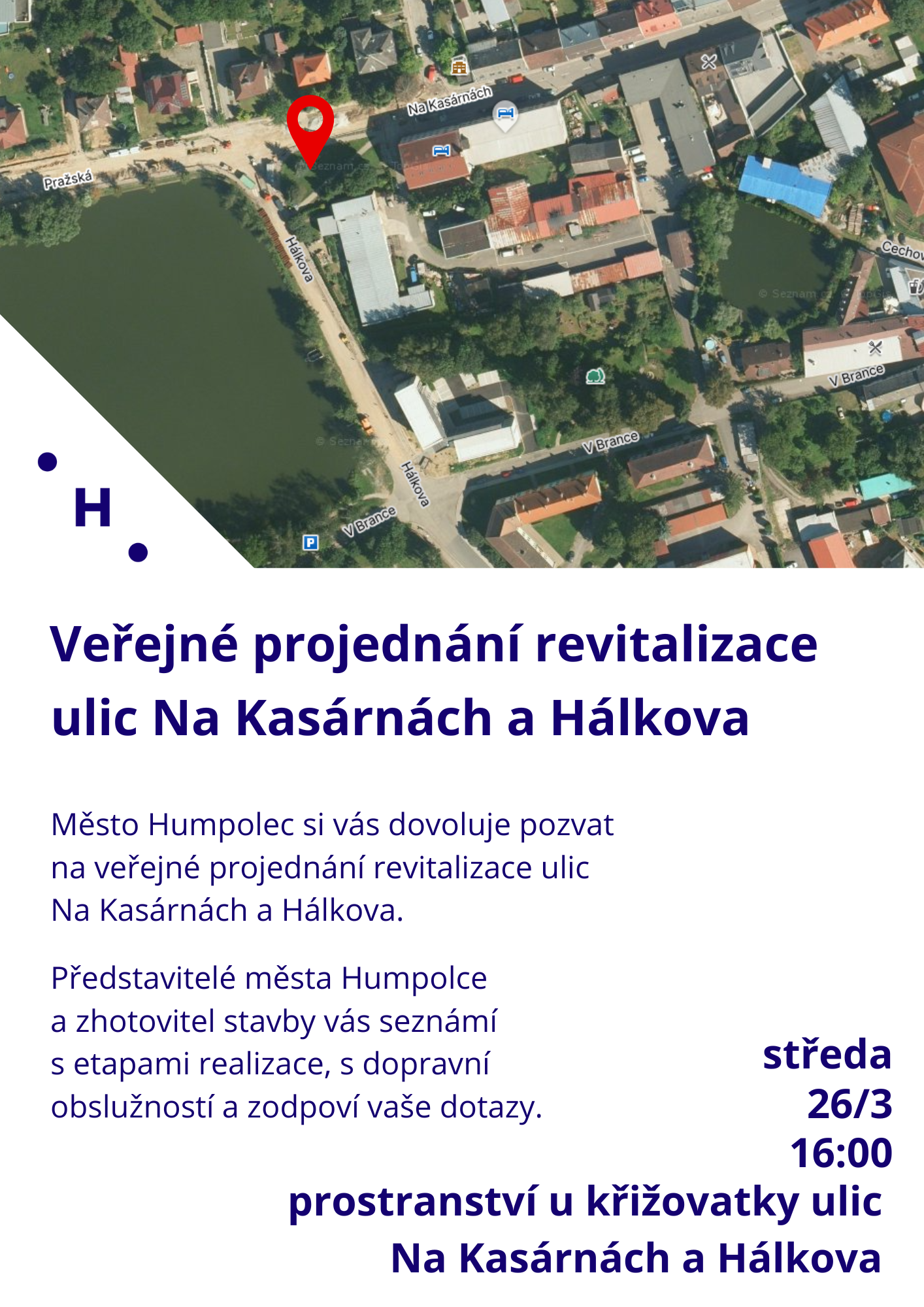 Veřejné projednání revitalizace ulic Na Kasárnách a Hálkova